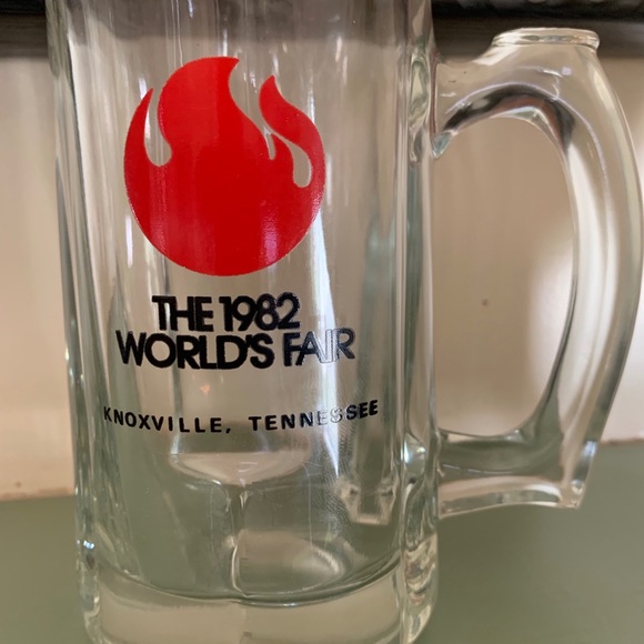 1982 Worlds Fair Knoxville Tennessee Big Beer Mug - Picture 1 of 7